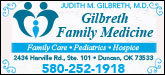 Gilbreth Family Medicine Sponsorship Banner